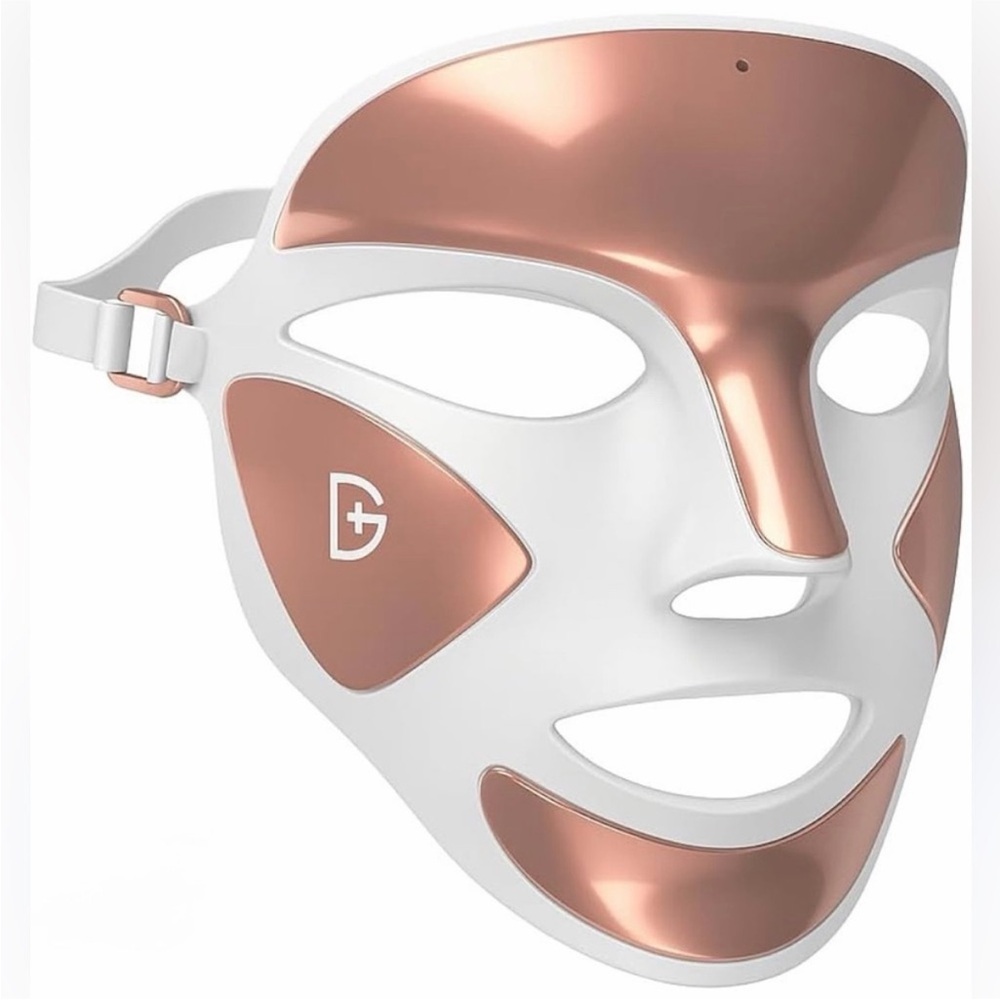 White and Rose Gold LED Face Mask